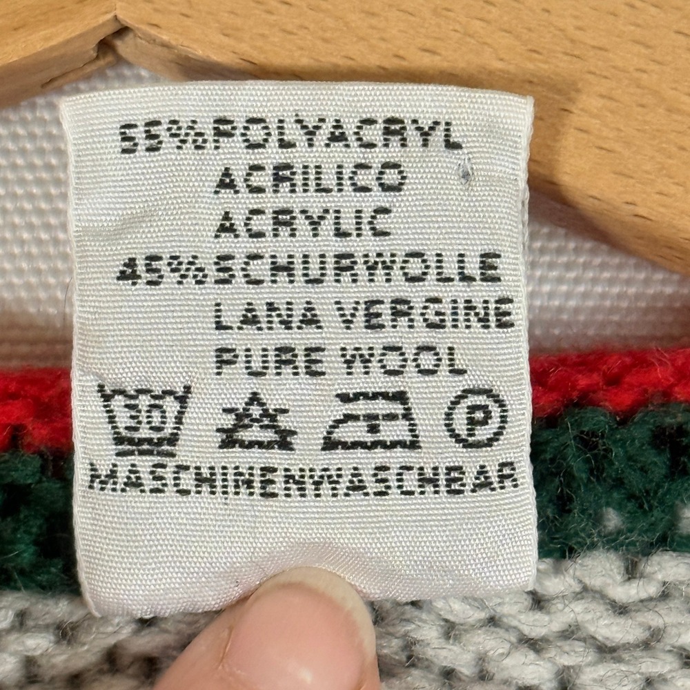Vintage St Peter Trachten Kids 8 10 Cardigan Grey Wool Blend Alpine Heirloom - Picture 7 of 8